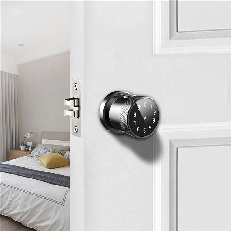 Wifi Cylinder Lock Zinc Alloy Round Home Gate Tubular Knob Lock