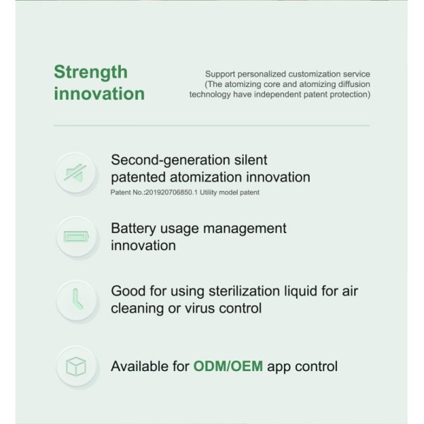 Modern 150ml Oil Capacity Smart Aroma Diffuser with Bluetooth APP Control and Wall-Mounted Installation