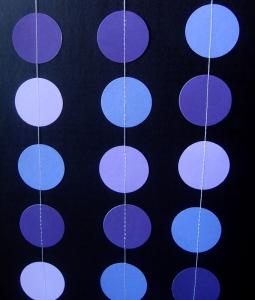 Quality Purple Ombre Paper Circle Garland for sale