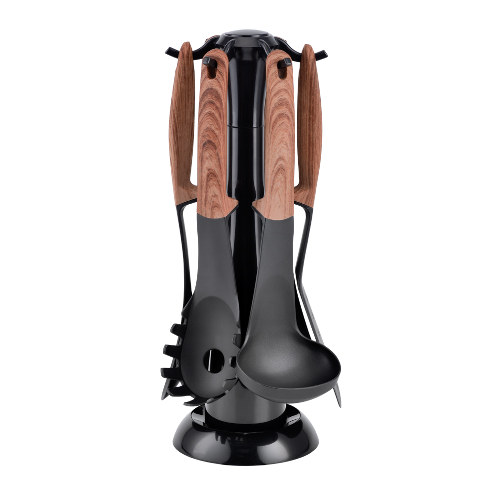Elevate 6-Pieces Non-stick Kitchen Utensil Set Wooden Handle and Heat-Resistant Design