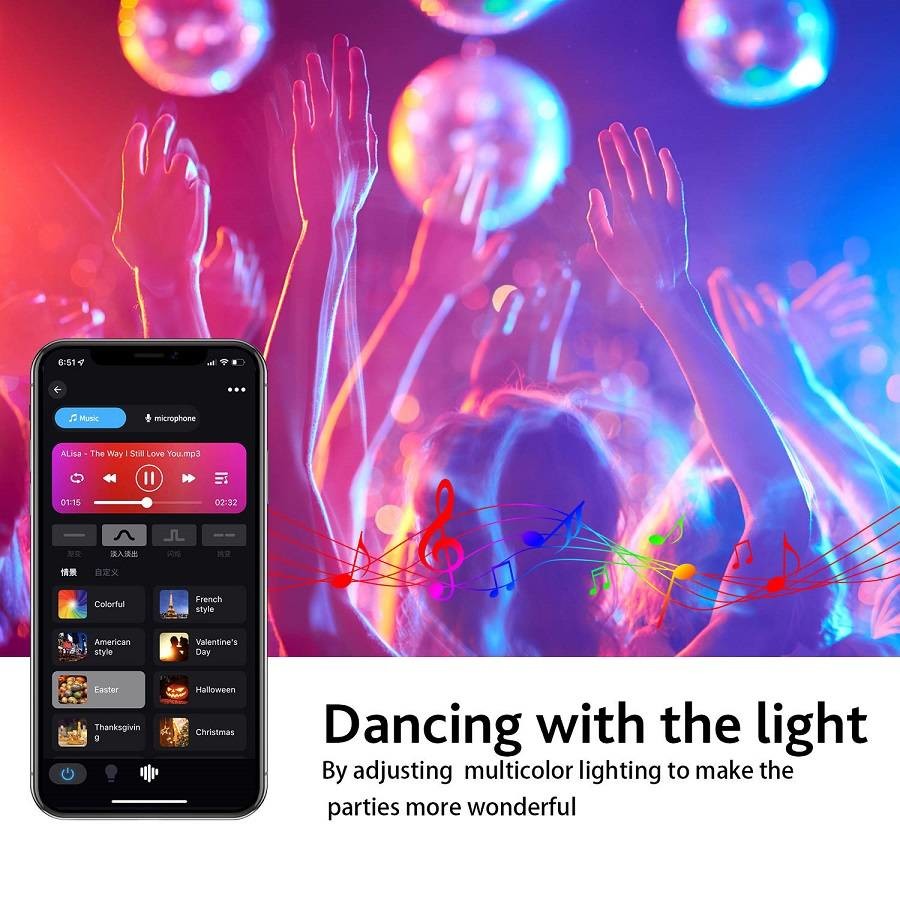 Bluetooth Mesh Light Bulb Network Group Control Smart Led Home Decoration