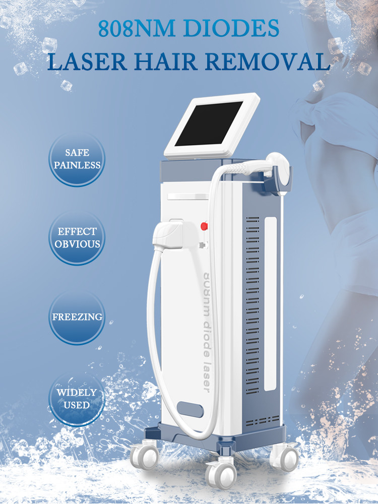 Newest Vertical diode laser hair removal 808nm / removal facial hair 808nm diode laser hair removal machine LF-647b