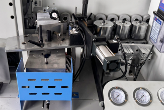 Full Automatic Edge Banding Machine with PLC Microcomputer Control 16m/min Feed Speed for 10-60mm Panel Thickness