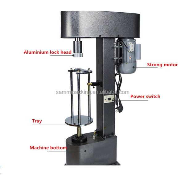 Semi Automatic DK50 Wine Ropp Capping Machine Wine Bottle Ropp Metal Screw Cover Lock Aluminum Lid Crimping Capping Machine