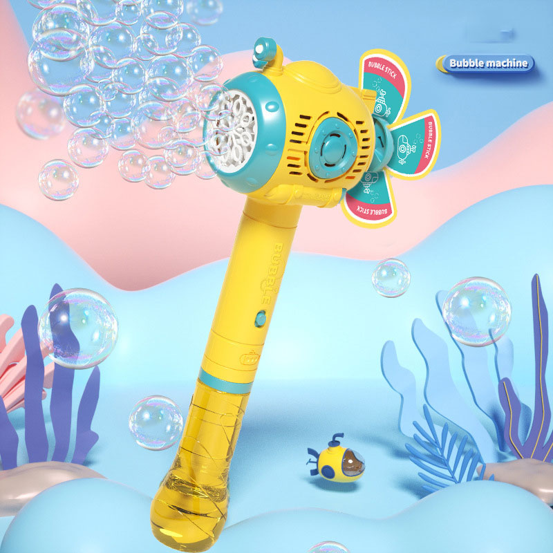 Light and Sound Musical Bubble Wand Bubbles for Kids Durable Automatic Blower Toys