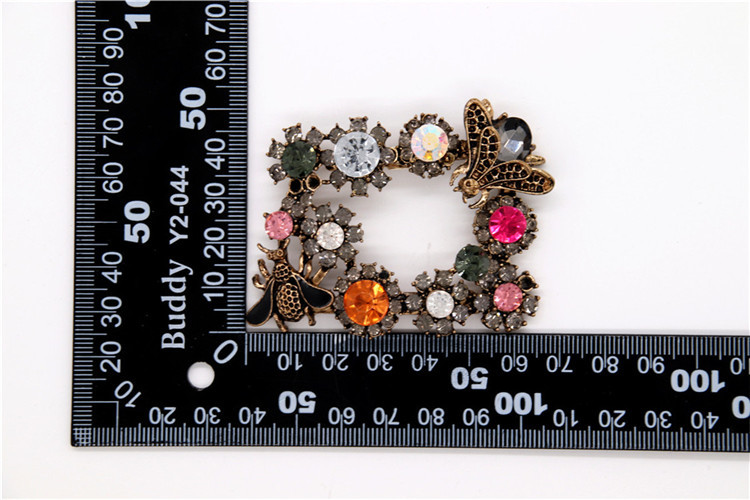 Custom Colorful Shoe Ornaments Clips For Woman Black / Nickel / Gold Color