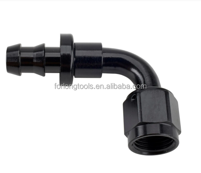 Customized Support Round Head Code Black Aluminum Push-On Hose End Fitting Kit AN6 9PCS Female Connection and Durable