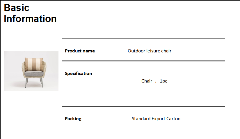 Luxury Wicker Garden Furniture Modern Patio Furniture Aluminum Frame Rattan Outdoor Sofa Chair