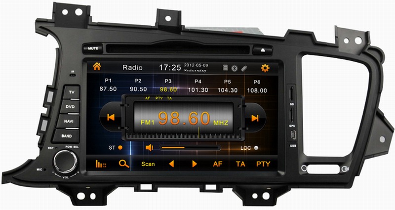 Car DVD video for Kia K5 (2011-2012) with audio GPS sat nav auto player OCB-8048