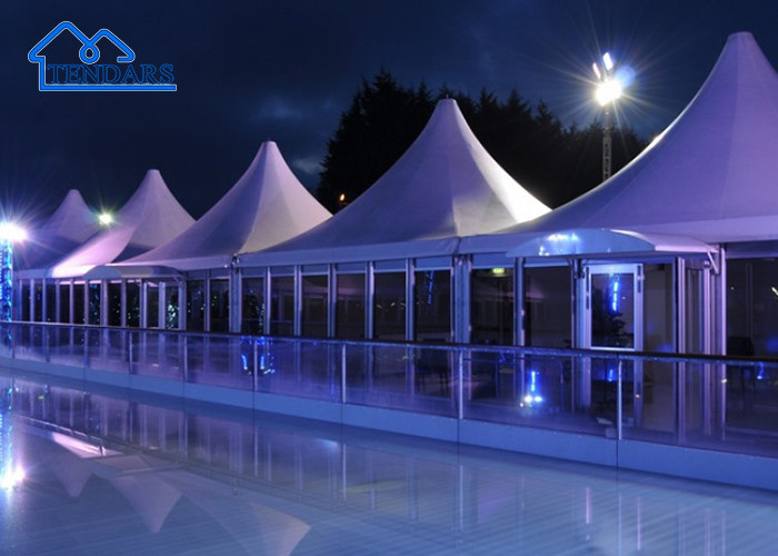 High Quality White , Trasparent or other color Custom Pvc Pagoda Marquee Tent With Glass Wall For Sale
