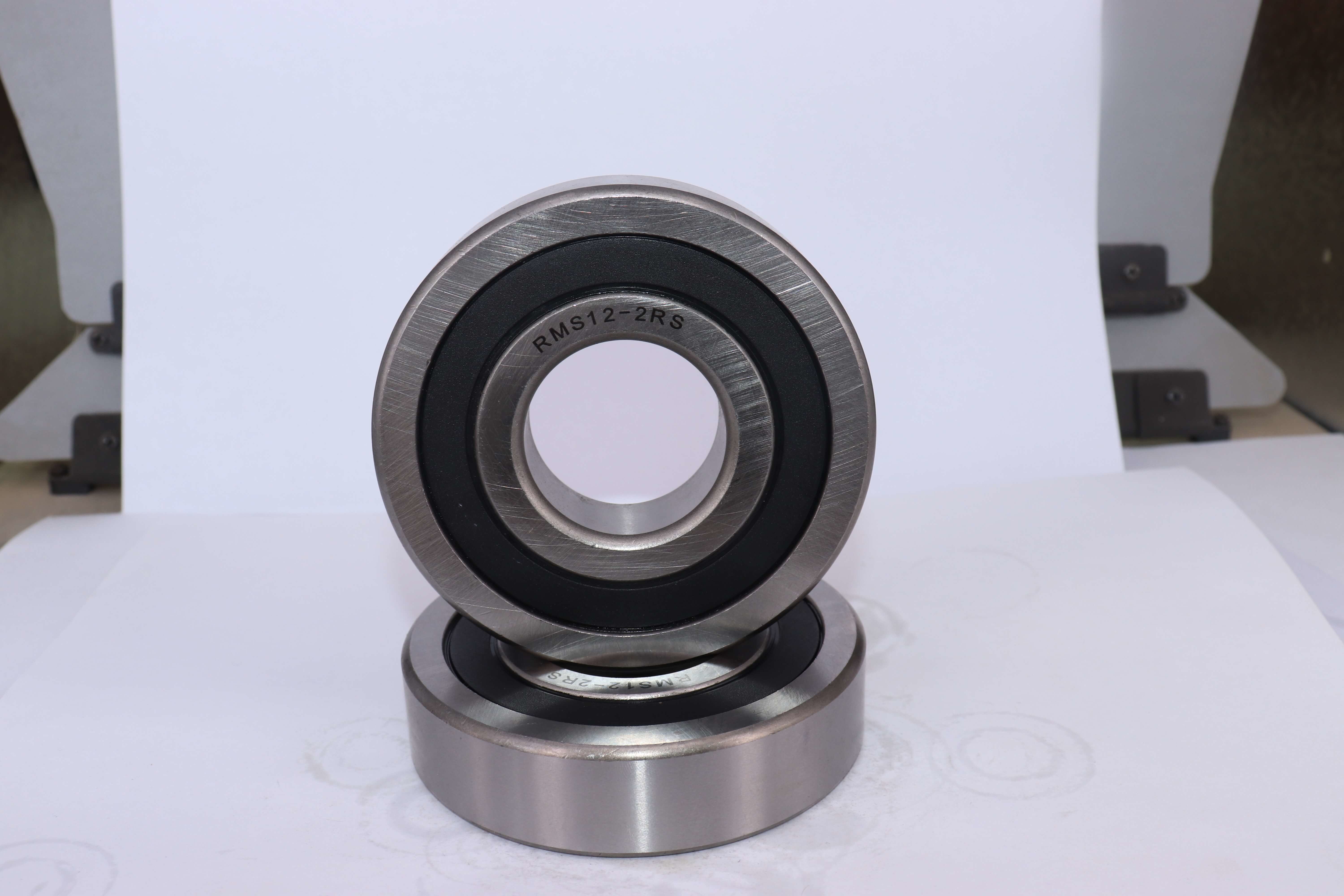 NSK For Motor Nonstandard Deep Groove Ball Bearings RMS12-2RS Steel Retainer 38.1*95.25*22.81mm