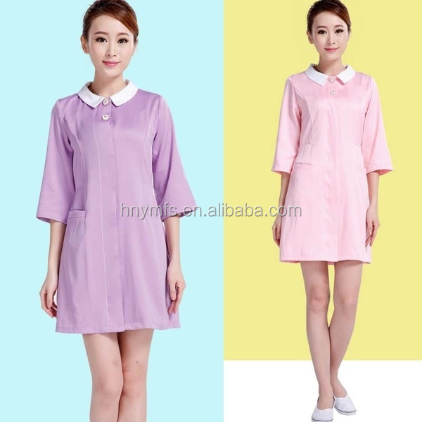 Manufacturers Poly/Cotton White Lab Coat Long Sleeve Doctor Nurse Beautician Coat Clothing Experimental Suits