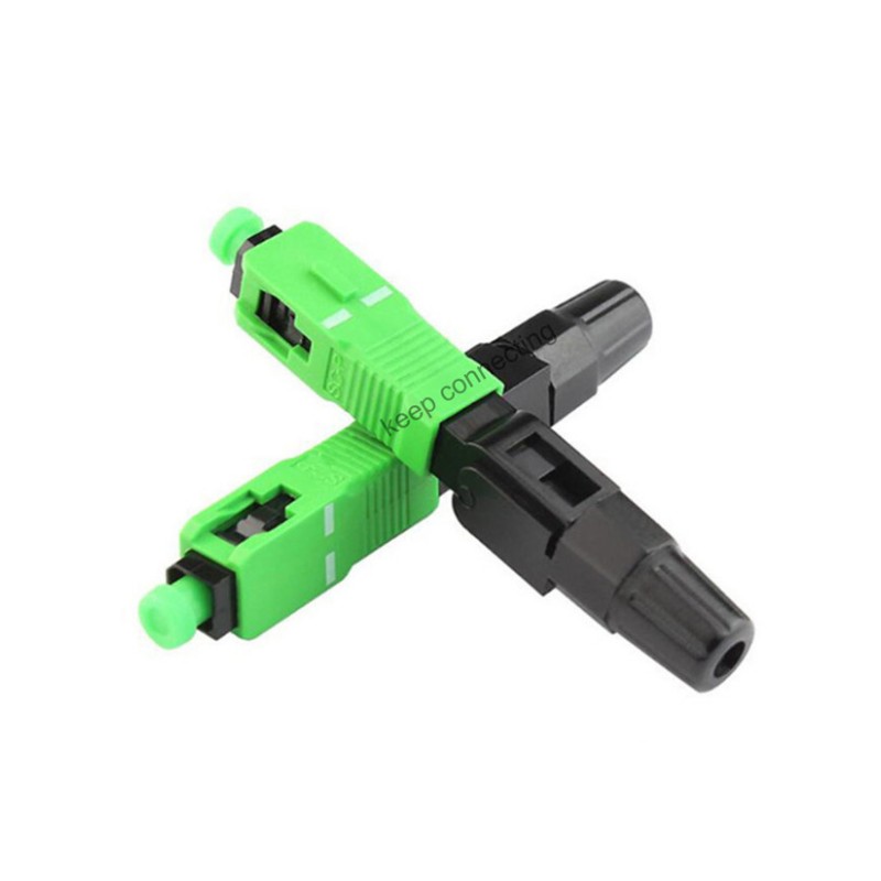 FTTH Waterproof ESC250D 55/60mm Fiber Optic Cable Fast Connector LC SC/UPC APC Quick Connectors