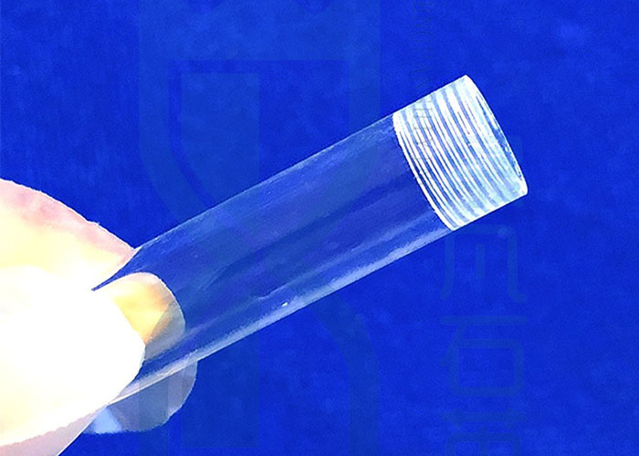 Morse 6.5 Polished Threaded Tube Quartz Glass Bottle