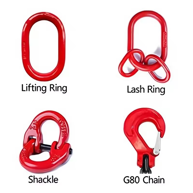 Double Hook Four Hook Sling Ring Lifting Chain Sling for Heavy-Duty Construction