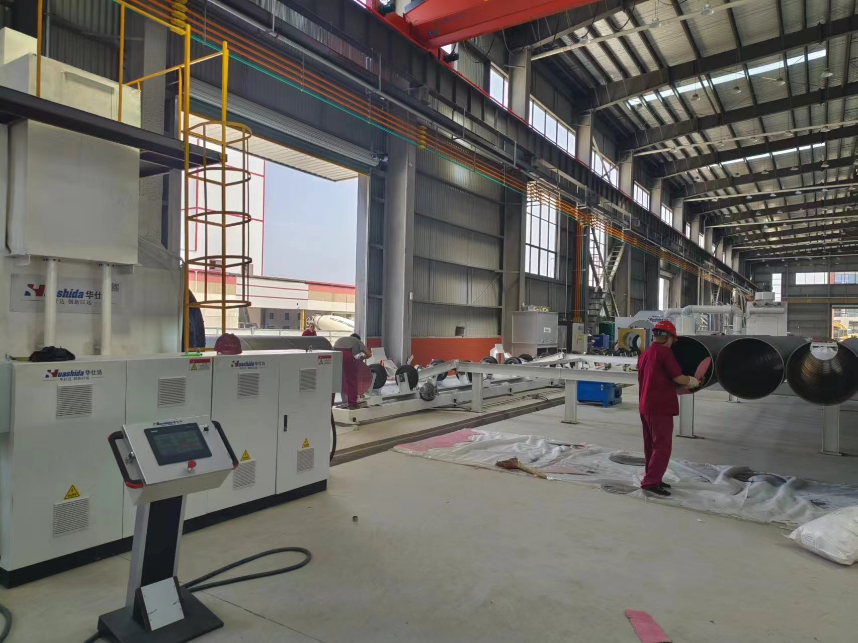 Steel Pipe 3lpe Blasting Anticorrosion Fusion Epoxy Powder Spray Gun Coating Machinery