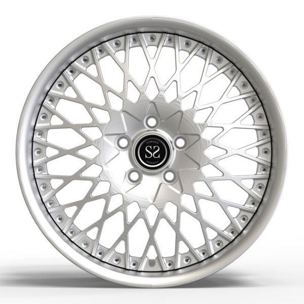 18X8 Aluminum 2 Piece Forged Wheels Metal Finish For Volkswagen Caddy Car Rims