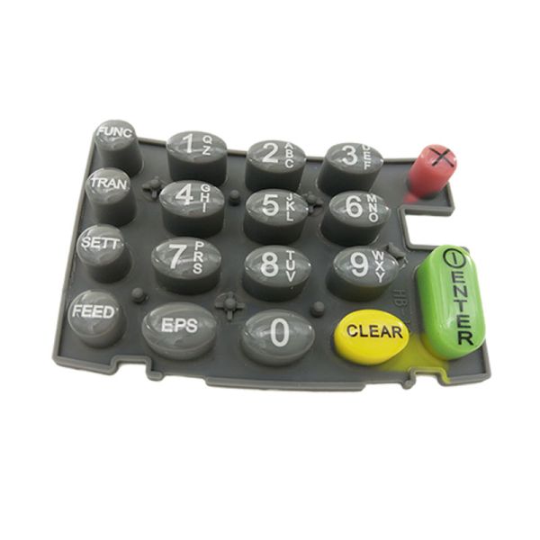 Customize POS Silicone Rubber Membrane Keypad Epoxy Dripping