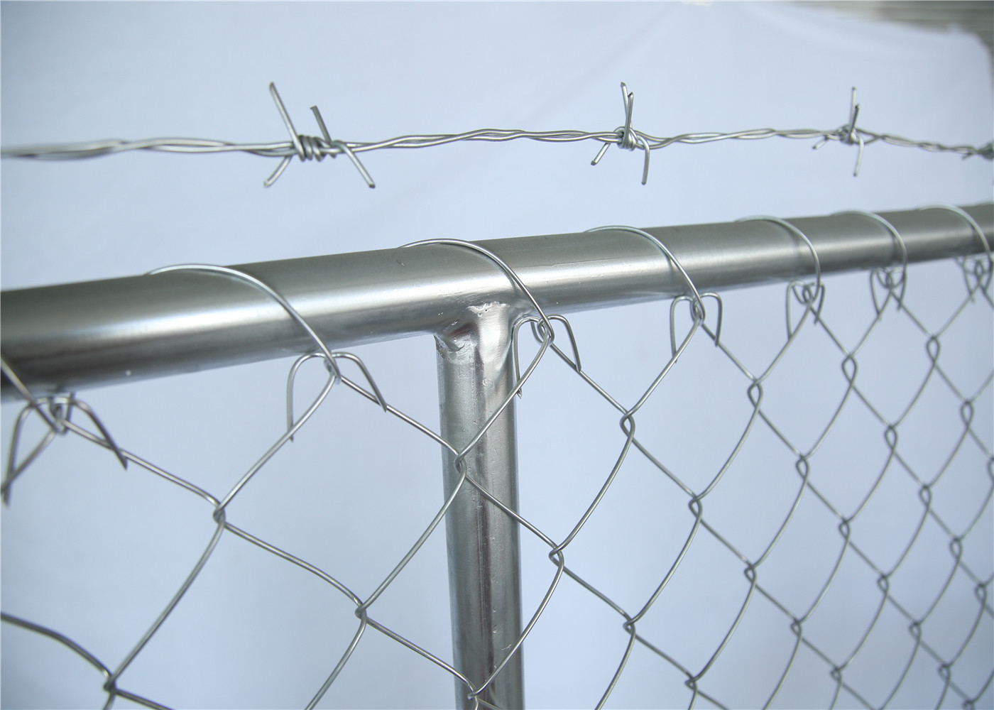 Construction Site 6'H X 8'W Temporary Fence Panel, 11-1/2 ga. Chain Link, No Bracing 45 lbs