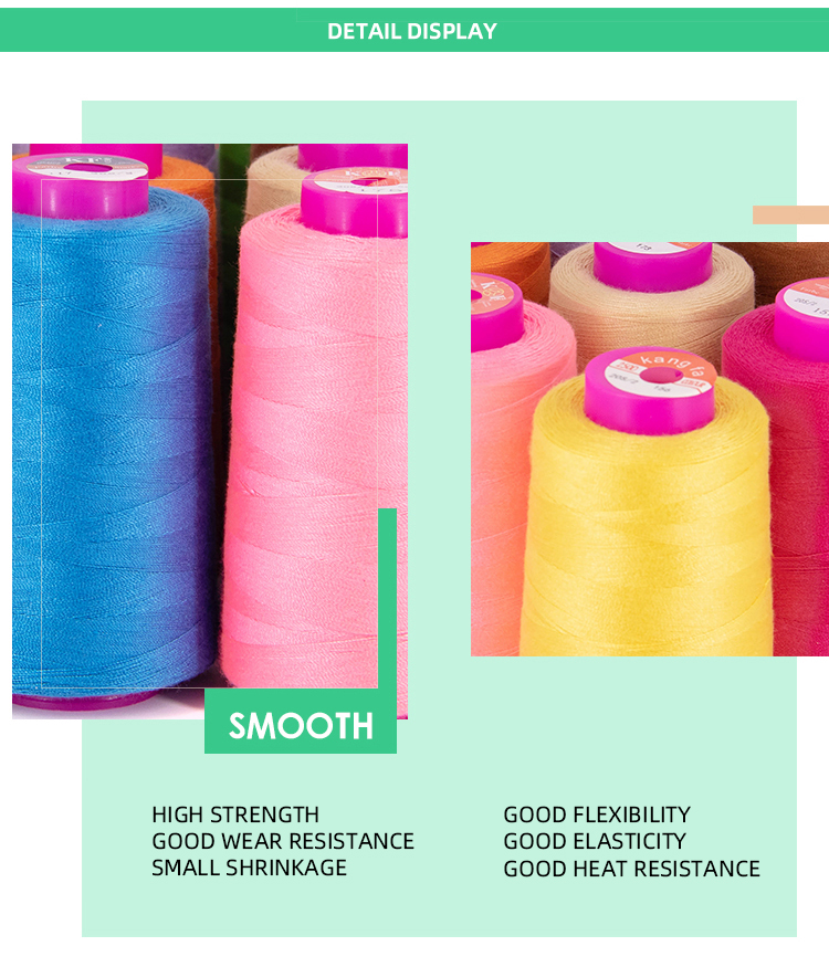 4 Large Cones of White Polyester Threads for Sewing Quilting Durable OEM ODM Accepted