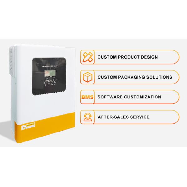 GM Series Hybrid Solar Inverter connection ports