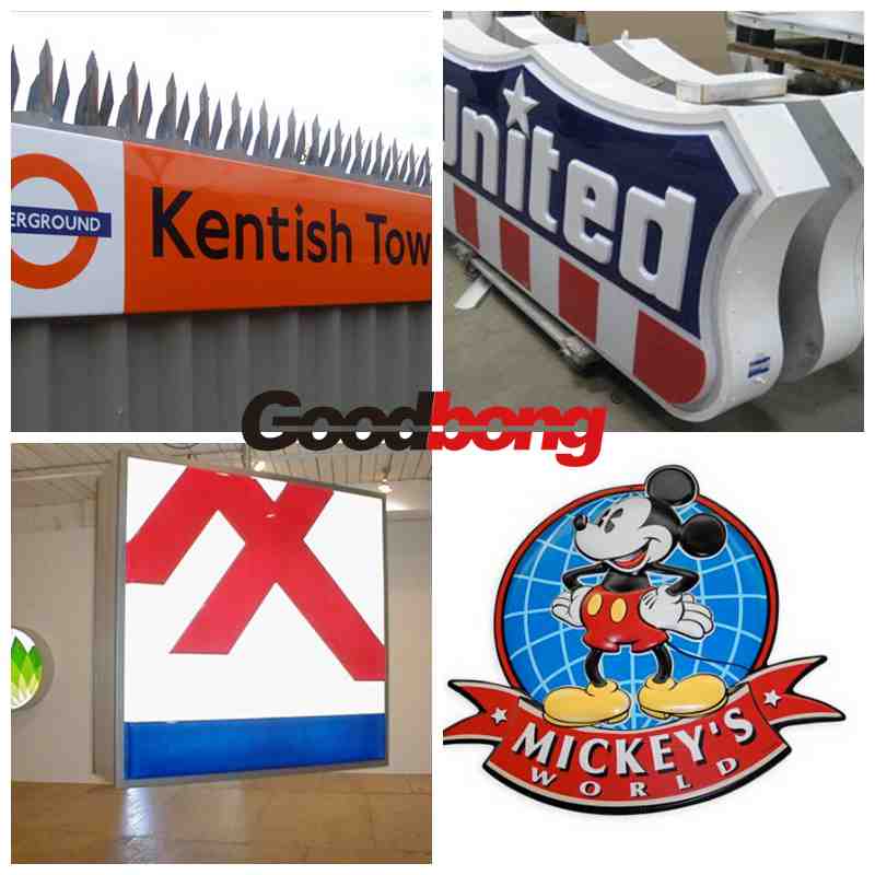 UV Curting vacuum forming ABS store billboard