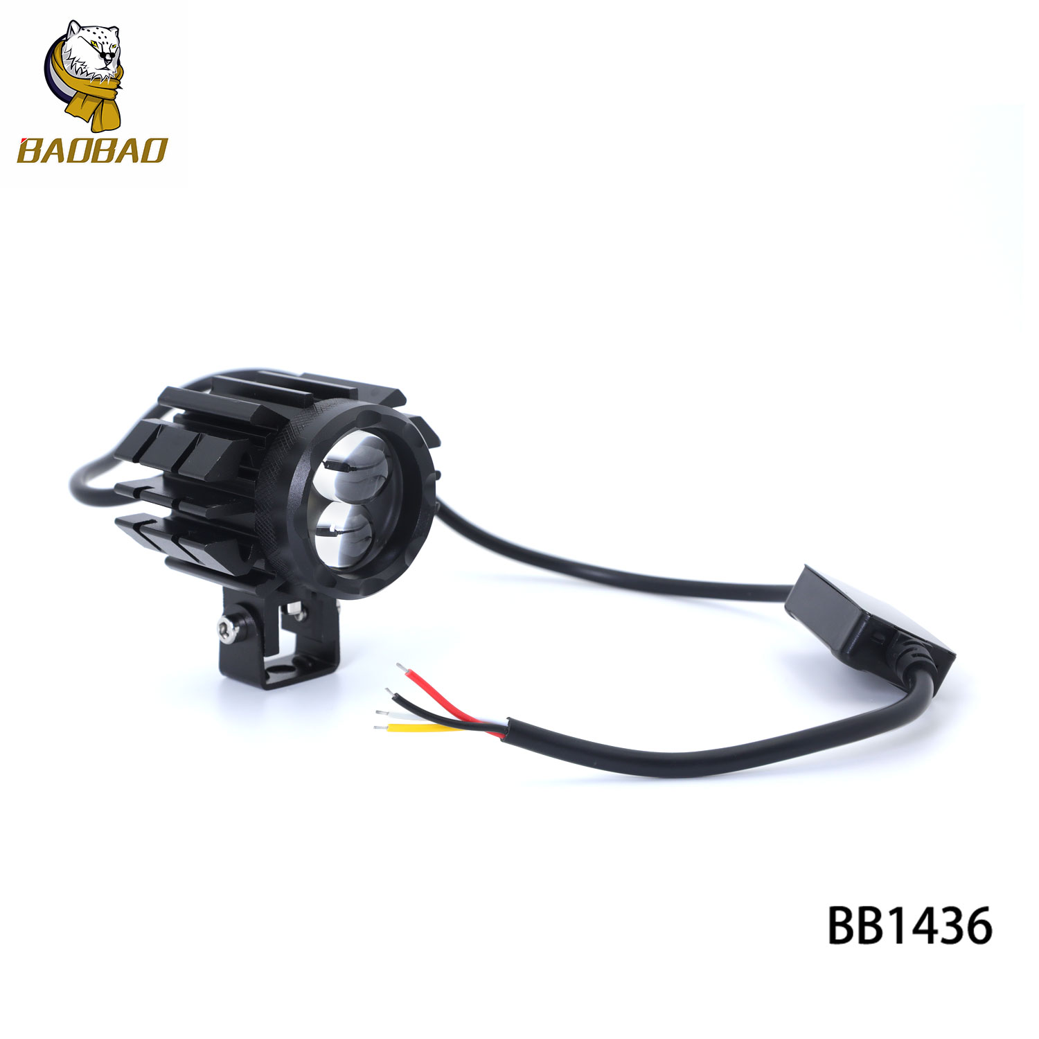 120W White Yellow 4D Projector Lens Motorcycle Mini Driving Lights