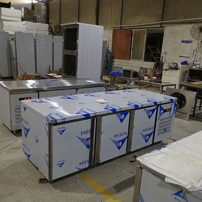 6ft 550L Commercial Stainless Steel Refrigerator Freezer