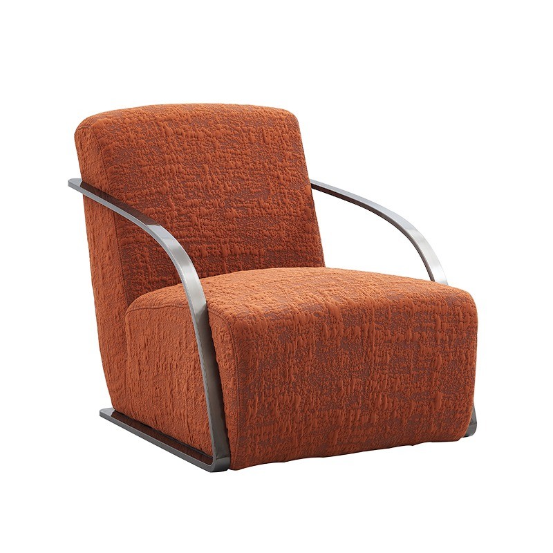 Italian Simple Single Sofa Chair Fabric Leisure Tiger Arm Chair