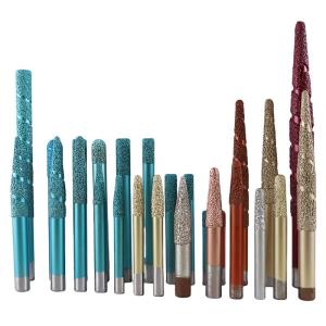 Brazed Granite Hole Cutting Bit 60Degrees 65 Degrees Diamond Drill Bits For