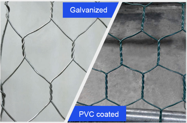 Hexagonal Hole Weaving Type Gabion Wire Baskets 60 X 80mm For Retaining Wall Construction