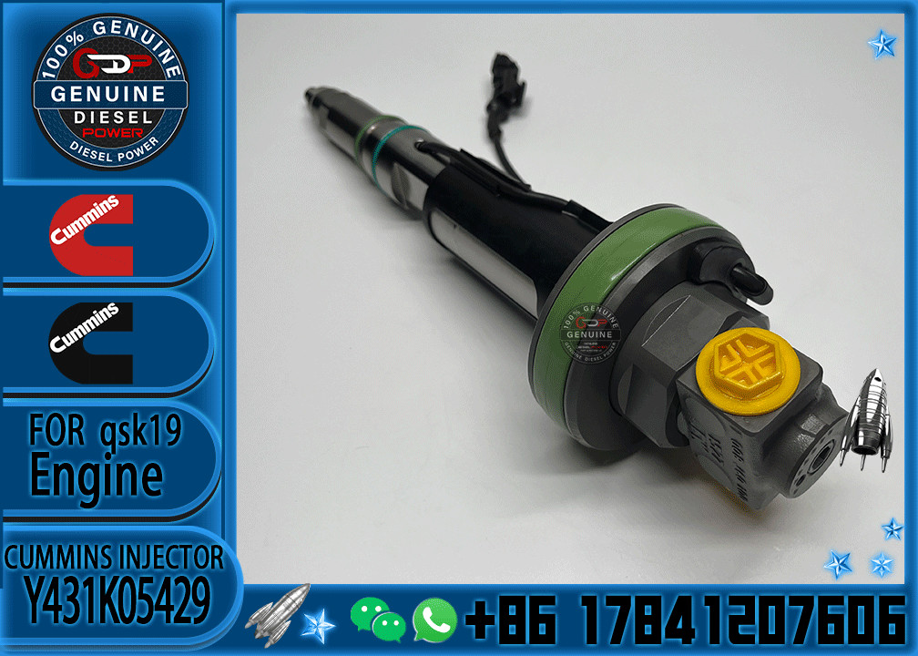 High Quality Common Rail Diesel Fuel Injector Y431K05429 4964170 For Cummins QSK19 QSK38 QSK60