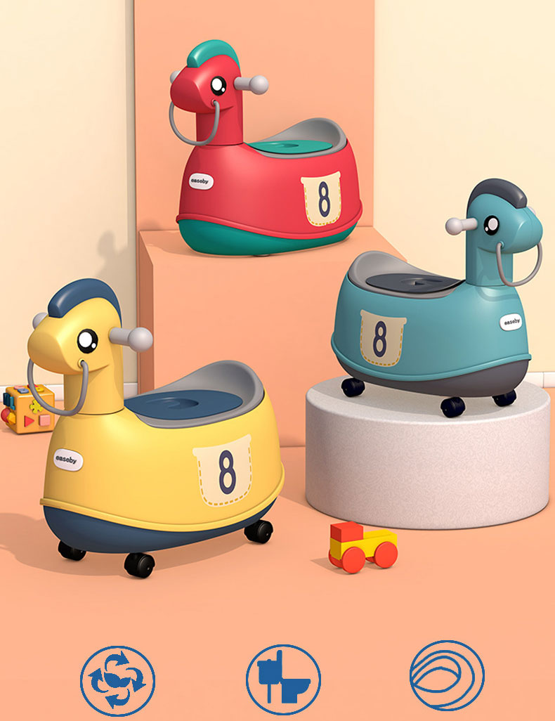 Mobile Splash-Proof Urinal Training Seat for Boys and Girls Animal Pattern Type Baby Basin