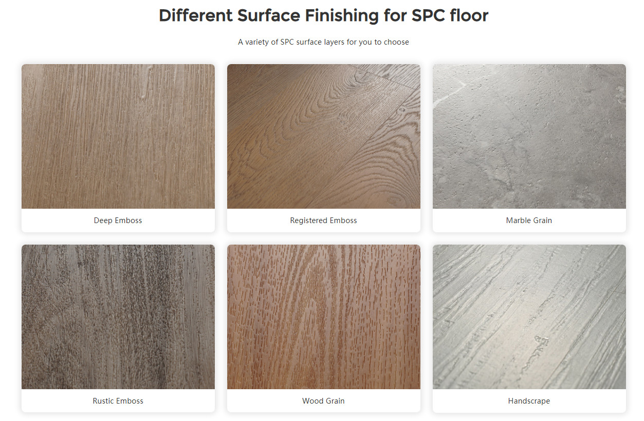 Coloured Commercial Vinyl Tile Luxury Waterproof Vinyl Flooring 4mm 5mm 6mm Spc Floor