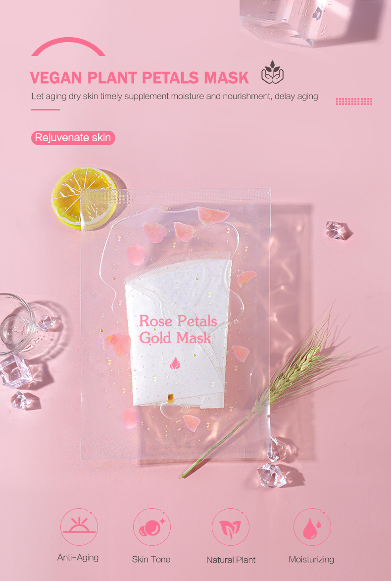 Plant Petal Brightening Facial Mask OEM Skin Care Products Hydrated