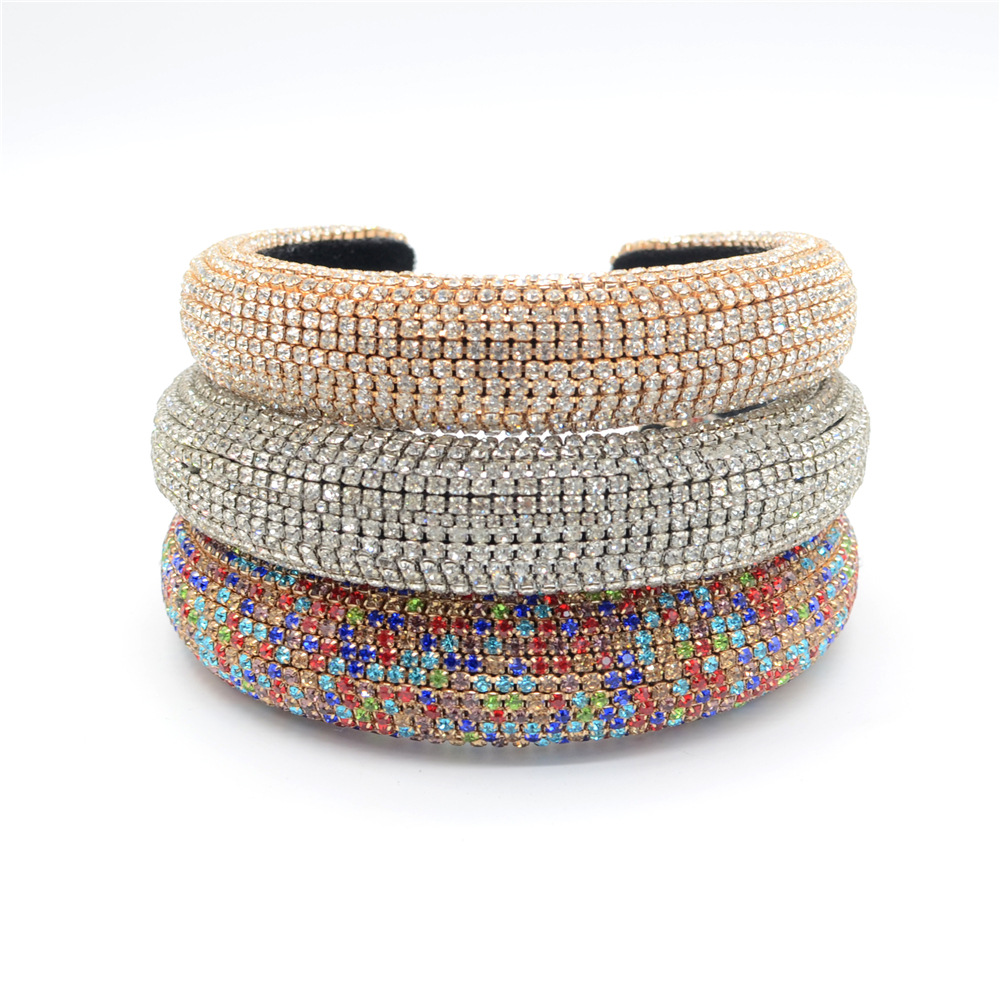 Luxury Hair Accessories Hair Bands Head Bands Rhinestone Hairband Faux Diamond Headband For Women