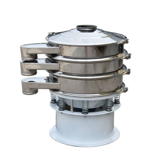 High Frequency Round Multi Deck Rotary SS316 vibrating sieve for fruit juice filtration vibrating separator machine