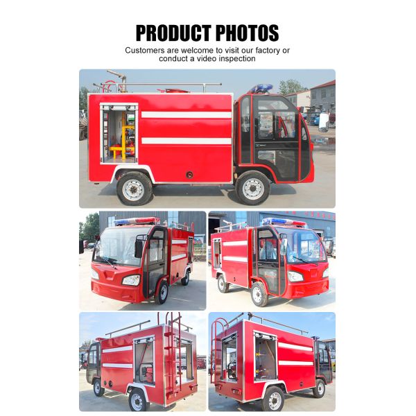 China Factory Mini 2 Seats Fire Emergency Electric Fire Truck Mini Fire Fighting Truck