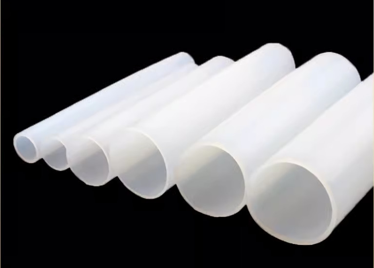 Black Customizable Silicone Tube Extrusion Oem / Odm Round