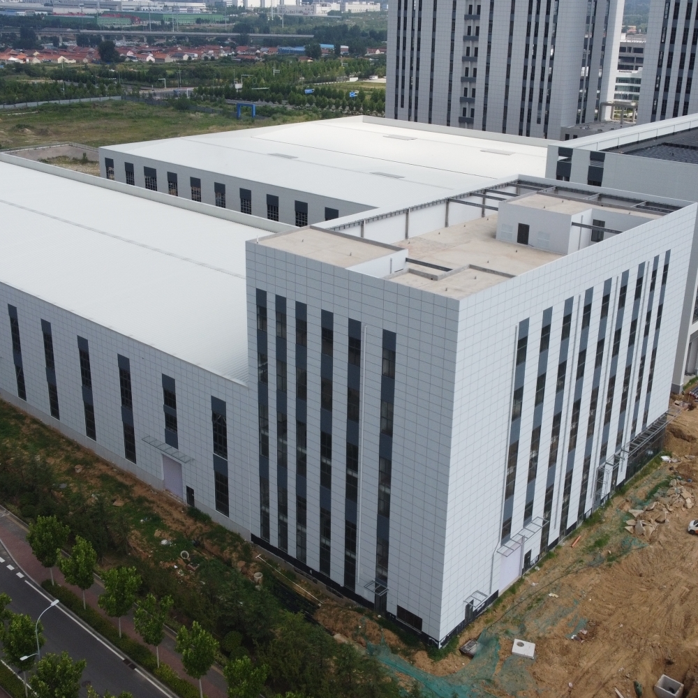 Prefab Steel Warehouse with Office Galvanized Floor Deck