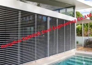 Quality Aluminium Jalousie Louver Windows With Screen Mesh Hurricane for sale