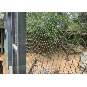 Ss304 Stainless Steel Wire Rope Mesh For Safety Barrier Protection Netting