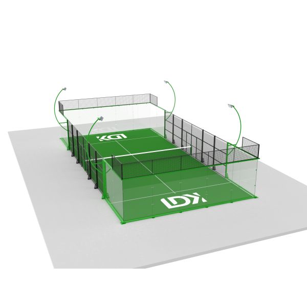 2025 New High-Quality Panoramic Glass Panel Tennis Court, Manufacturer Custom Sales