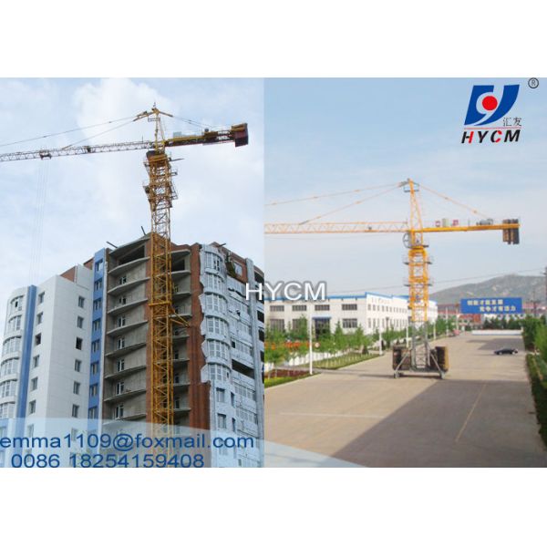 10tons TC6515 Building Construction Tower Kren Fixing Angle Foundation Crane