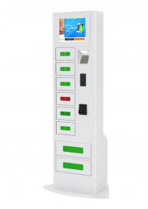 Quality Coin Note Card Access Mobile Phone Charging Station with Touch Screen For Shopping Mall for sale