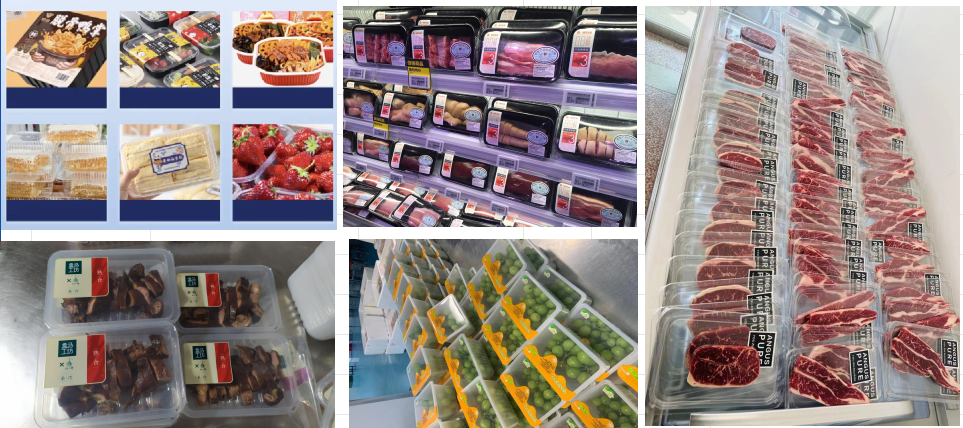 Fully Automatic Food Tray Sealer DF300TA with Food Grade 304 Stainless Steel and 6061 Anodized Aluminum Mold