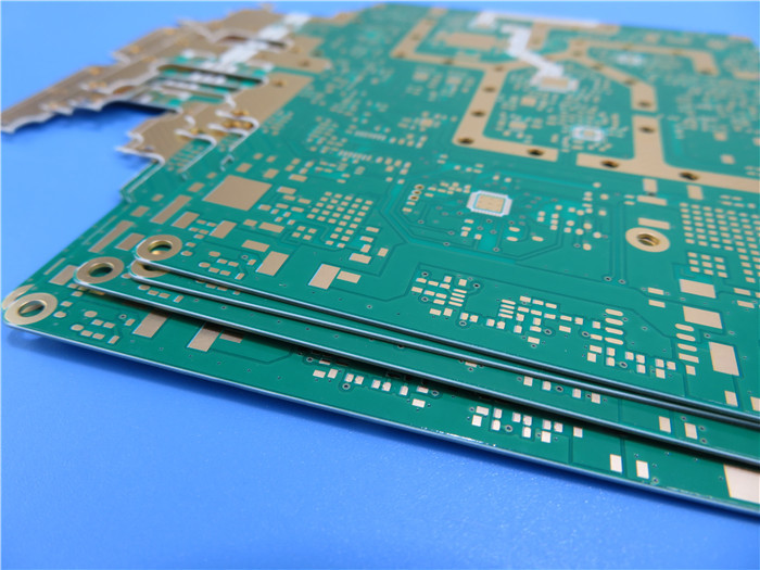 Double Sided RO4535 PCB Substrates 30mil With White Silkscreen And ENIG Surface Finish