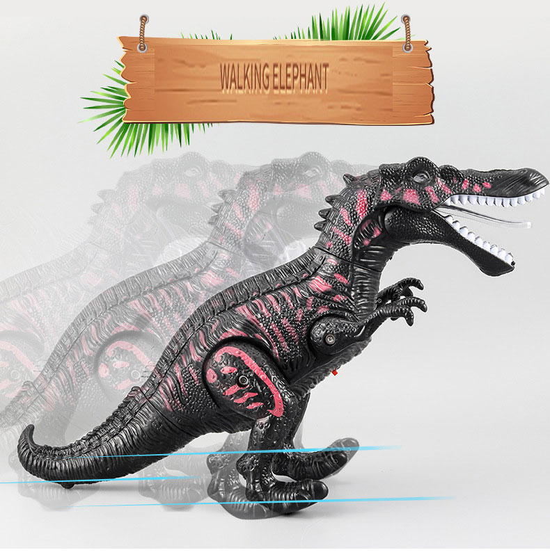 Unique Children's Toy Spine Backed Dragon with Lights Sound Walking and Biting Mouth