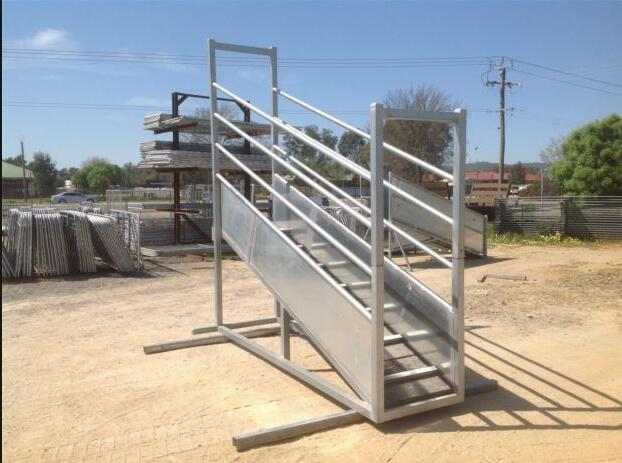 Portable sheep loading ramp / livestock handling equipment
