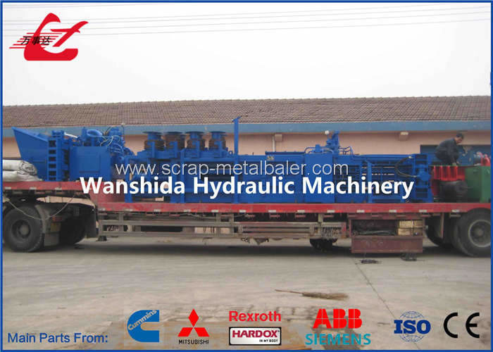 Full Automatic Waste Paper Baler Carton Recycling Machine PLC System Y82W-50A